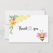Bee Girl Dusche danke Karte (Vorderseite)