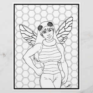 Bee Girl - Farbseite.