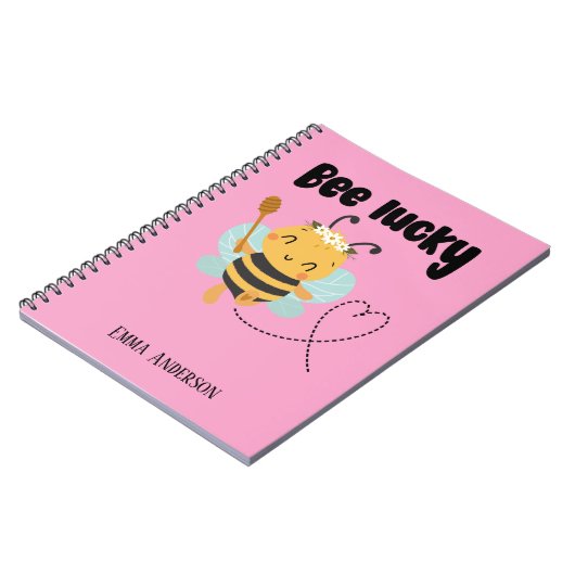 "Bee Glück" Notizblock (Linke Seite)