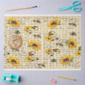 Bee Gnome Sonnenblume Seidenpapier (Basteln)