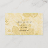 Bee Gold Honeycomb Beehive Vip Visitenkarte (Rückseite)