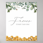 Bee Greenery Baby Duwer Favorit Schild (Vorne)