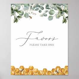 Bee Greenery Baby Duwer Favorit Schild