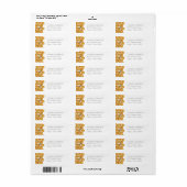 Bee Greenery Baby Shower Rücksendeadresse (Vorne)