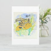 Bee Greeting Card Einladung (Stehend Vorderseite)