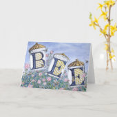 "BEE"-Grußkarte Karte (Gelbe Blume)