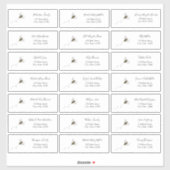 Bee Guest Address Envelope Aufkleber (Blatt)