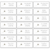 Bee Guest Address Envelope Aufkleber (Vorderseite)