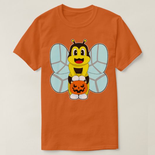 Bee Halloween Pumpkin T-Shirt (Design vorne)