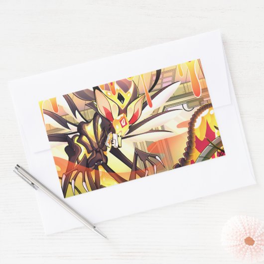 Bee Halloween Slasher | Helluva Boss | Rechteckiger Aufkleber (Umschlag)