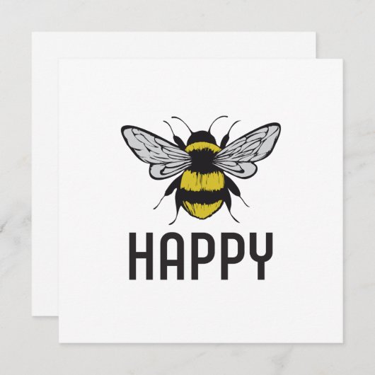 Bee Happy (Vorne/Hinten)