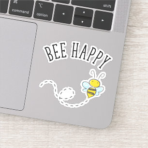 Bee Happy Aufkleber