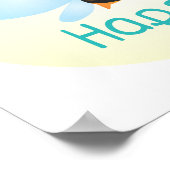 Bee Happy Baby Print Poster (Ecke)