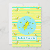 Bee Happy Baby Shower Einladung (Vorderseite)