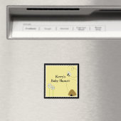 BEE HAPPY Baby Shower Fevor Magnet (In Situ (Geschirrspüler))