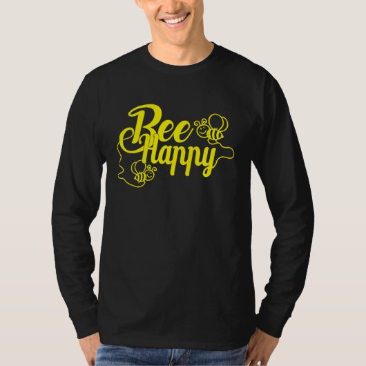 Bee Happy Bee Beekeeping Maya Honey Beekeeping Bee T-Shirt (Vorderseite)