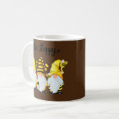 Bee Happy Bee Gnome Spring  Kaffeetasse (Vorderseite Links)