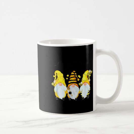 Bee Happy Bee Gnome Spring Kaffeetasse (Rechts)