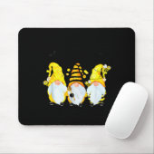 Bee Happy Bee Gnome Spring Mousepad (Mit Mouse)
