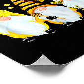 Bee Happy Bee Gnome Spring Poster (Ecke)