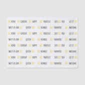 Bee Happy Bee Kind Tissue Paper Seidenpapier (Vorderseite)