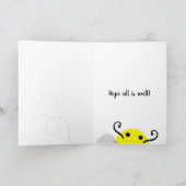 "Bee Happy"-Bienenkarte Karte (Innenseite)