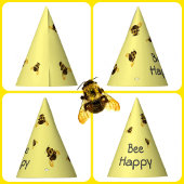 Bee Happy Birthday Bumblebee Partyhütchen