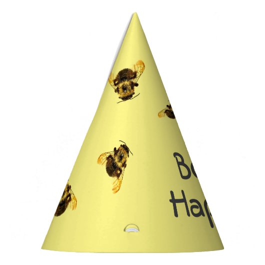Bee Happy Birthday Bumblebee Partyhütchen (Links)