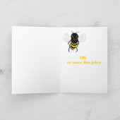 Bee Happy Birthday Card anpassen Karte (Innenseite)