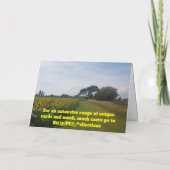 Bee Happy. Blindkarte Dankeskarte (Rückseite)