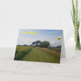 Bee Happy. Blindkarte Dankeskarte