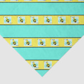 "Bee Happy" Blue Banded Seidenpapier (Ausschnitt)