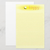BEE.Happy Briefpapier (Porträt) (Vorne/Hinten)