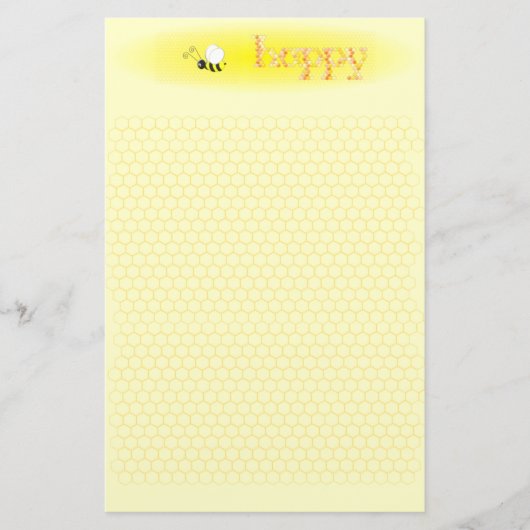 BEE.Happy Briefpapier (Porträt) (Vorderseite)