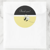 BEE HAPPY Bumble Bee Favor Stickers (Tasche)