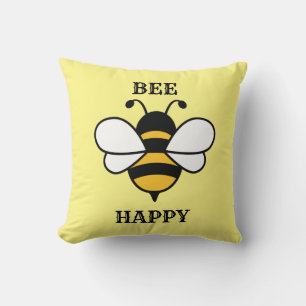 BEE HAPPY Bumble Bee Kissen