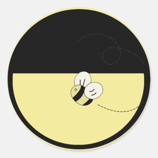 Bee Happy Bumble Bee Umschlag Aufkleber Stickers (Vorderseite)