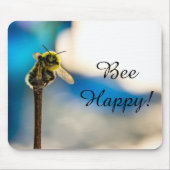 Bee Happy Bumblebee Mousepad (Vorne)