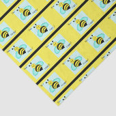 "Bee Happy Bumblebee Tissue Paper Seidenpapier (Ausschnitt)