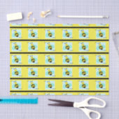 "Bee Happy Bumblebee Tissue Paper Seidenpapier (Handwerk)