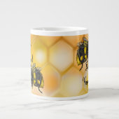 Bee Happy Bumblebees Jumbo-Tasse (Vorderseite)