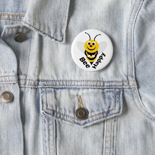 Bee Happy Button (Beispiel)