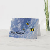 Bee Happy Card Karte (Vorderseite)
