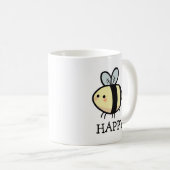 Bee Happy Coffee Tasse (VorderseiteRechts)