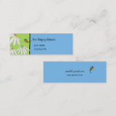 Bee Happy Daisies kleine Visitenkarte (Vorne/Hinten)