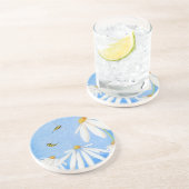 Bee Happy Daisies Untersetzer (Seite)