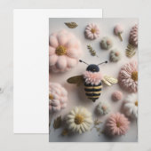 Bee Happy Dankeskarte (Vorne/Hinten)