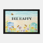 Bee Happy Door Mat Fußmatte (Vorderseite)