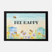 Bee Happy Door Mat