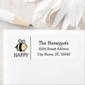 Bee Happy Etikett (Insitu)
